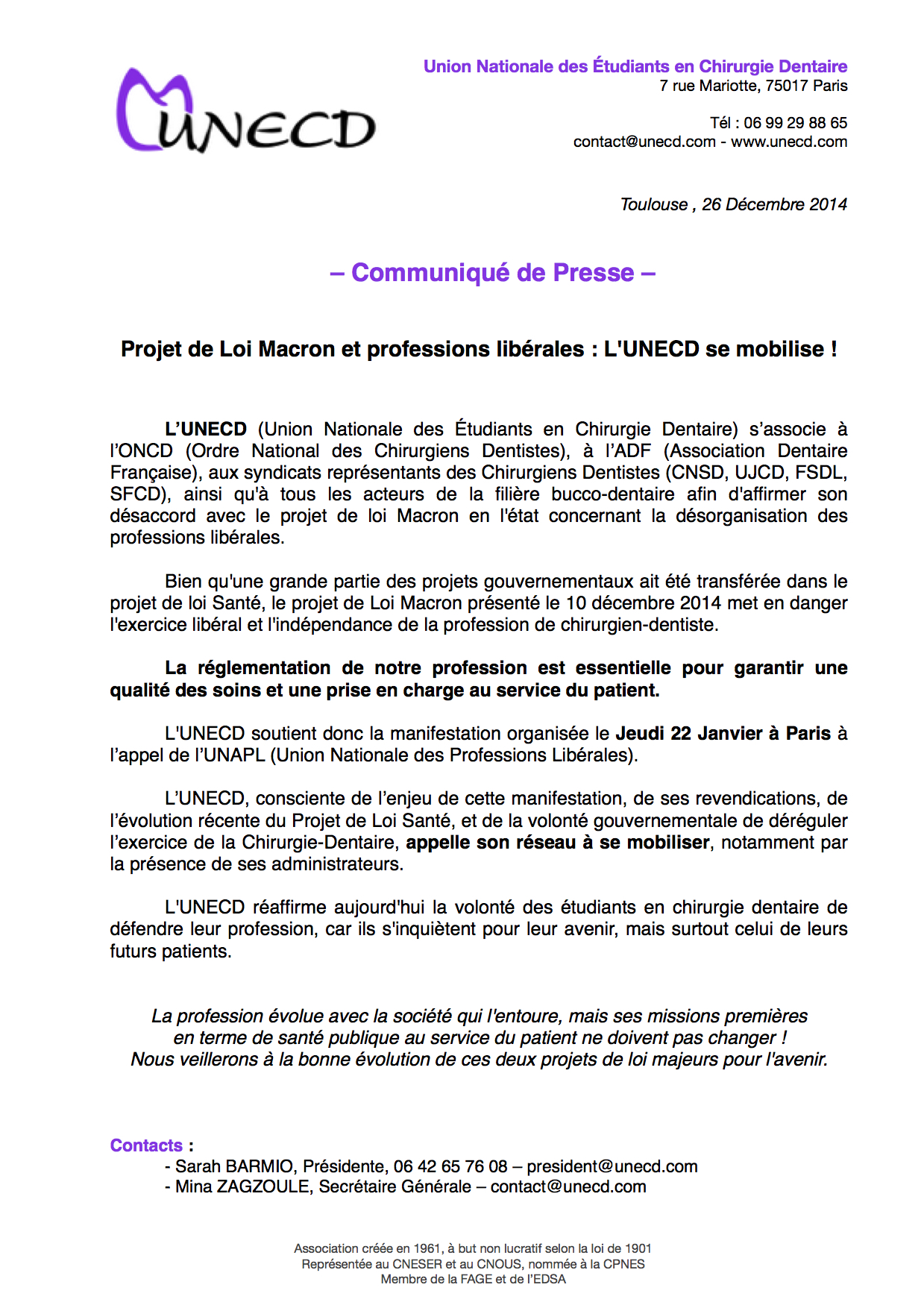 CdP UNECD 2015-01-22 - Manifestation Projet de Loi Macron